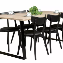 Anttiina Oy SWING/AMI 6 Hengen Ruokailuryhmä Metallijalalla -Myynti Säilytyskalusteet Swing Ami rr 1 6 koivu musta 4