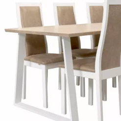 Anttiina Oy SWING/POHJOLA 6 Hengen Ruokailuryhmä 12 Anttiina Oy SWING/POHJOLA 6 Hengen Ruokailuryhmä -Myynti Säilytyskalusteet Swing Pohjola rr 1 6 koivu valkoinen detalj