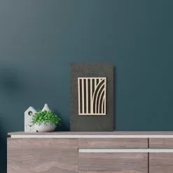 Havina By North Oy TAIPUVA METSÄ HIILI Sisustustaulu 37 X 57 Cm -Myynti Säilytyskalusteet Taipuva metsa sisustustaulu hiili 01