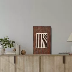 Havina By North Oy TAIPUVA METSÄ RUOSTE Sisustustaulu 37 X 57 Cm -Myynti Säilytyskalusteet Taipuva metsa sisustustaulu ruoste 01