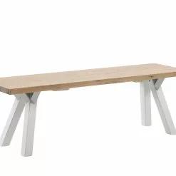 Vilbel Ou VENLA Penkki Puujaloilla -Myynti Säilytyskalusteet Venla penkki 150cm antiikki puujalat valkoinen