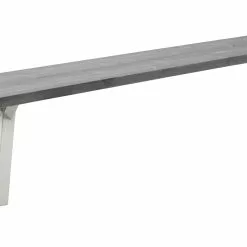 Vilbel Ou VENLA Penkki Puujaloilla -Myynti Säilytyskalusteet Venla penkki 200cm harmaa puujalat valkoinen