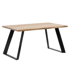 Vilbel Ou VENLA Lankkupöytä Vinoilla Metallijaloilla -Myynti Säilytyskalusteet Venla poyta 150cm metallijaloilla antiikki musta nelio