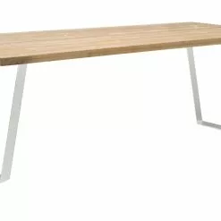 Vilbel Ou VENLA Lankkupöytä Vinoilla Metallijaloilla -Myynti Säilytyskalusteet Venla poyta 200cm antiikki metallijalat vino valkoinen