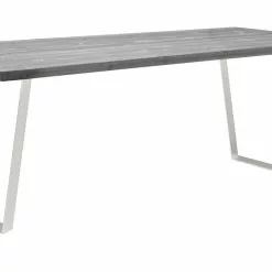 Vilbel Ou VENLA Lankkupöytä Vinoilla Metallijaloilla -Myynti Säilytyskalusteet Venla poyta 200cm harmaa metallijalat vino valkoinen