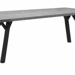 Vilbel Ou VENLA Lankkupöytä Puujaloilla -Myynti Säilytyskalusteet Venla poyta 200cm harmaa puujalat musta