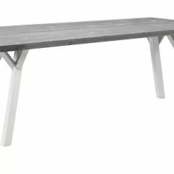 Vilbel Ou VENLA Lankkupöytä Puujaloilla -Myynti Säilytyskalusteet Venla poyta 200cm harmaa puujalat valkoinen