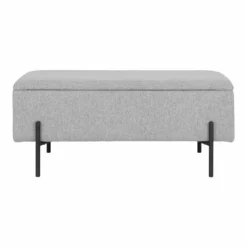 House Nordic ApS WATFORD Säilytyspenkki 95 Cm -Myynti Säilytyskalusteet Watford sailytyspenkki harmaa