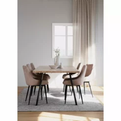 Rowico AB WINNIPEG Ruokapöytä 200 X 100 Cm -Myynti Säilytyskalusteet Winnipeg rr poyta 200x100 valkotammi musta 119840 Sierra tuolit miljoo