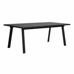 Rowico AB WINNIPEG Ruokapöytä 200 X 100 Cm -Myynti Säilytyskalusteet Winnipeg poyta musta 119842 1