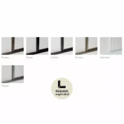 Lakeus Design Oy LAKEUS DESIGN Liukuovi Mittatilauksena 95 X 220 Cm 9 Lakeus Design Oy LAKEUS DESIGN Liukuovi Mittatilauksena 95 X 220 Cm -Myynti Säilytyskalusteet lakeus desing kehysvarit 3