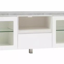 Leo-Matti Ojala Oy VIIVA Tv-taso 137 Cm NO 19 -Myynti Säilytyskalusteet viiva tv 137 lasiovet avo ltk alumiinijalat harmaa