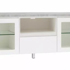 Leo-Matti Ojala Oy VIIVA Tv-taso 137 Cm NO 19 -Myynti Säilytyskalusteet viiva tv 137 lasiovet avo ltk metallijalat harmaa