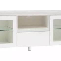 Leo-Matti Ojala Oy VIIVA Tv-taso 137 Cm NO 19 -Myynti Säilytyskalusteet viiva tv 137 lasiovet avo ltk metallijalat saarni