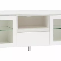 Leo-Matti Ojala Oy VIIVA Tv-taso 137 Cm NO 19 -Myynti Säilytyskalusteet viiva tv 137 lasiovet avo ltk metallijalat valk