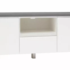 Leo-Matti Ojala Oy VIIVA Tv-taso 137 Cm NO 18 -Myynti Säilytyskalusteet viiva tv 137 puuovet avo ltk alumiinijalat antrasiitti