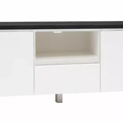 Leo-Matti Ojala Oy VIIVA Tv-taso 137 Cm NO 18 -Myynti Säilytyskalusteet viiva tv 137 puuovet avo ltk alumiinijalat musta