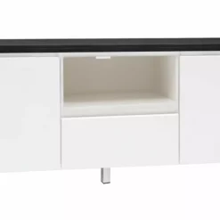 Leo-Matti Ojala Oy VIIVA Tv-taso 137 Cm NO 18 -Myynti Säilytyskalusteet viiva tv 137 puuovet avo ltk metallijalat musta