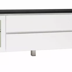 Leo-Matti Ojala Oy VIIVA Tv-taso 184 Cm NO 17 20 Leo-Matti Ojala Oy VIIVA Tv-taso 184 Cm NO 17 -Myynti Säilytyskalusteet viiva tv 183 lasiovet ltk alumiinjalat musta