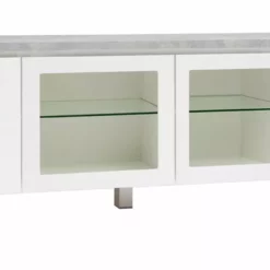 Leo-Matti Ojala Oy VIIVA Tv-taso 184 Cm NO 15 24 Leo-Matti Ojala Oy VIIVA Tv-taso 184 Cm NO 15 -Myynti Säilytyskalusteet viiva tv 183 puuovet lasiovet alumiinijalat harmaa