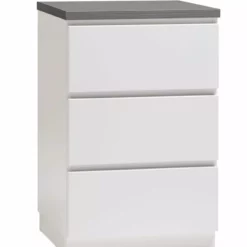 Leo-Matti Ojala Oy VIIVA Lipasto 46 Cm Matala -Myynti Säilytyskalusteet viiva lipasto kapea 3ltk sokkeli antrasiitti