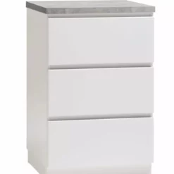 Leo-Matti Ojala Oy VIIVA Lipasto 46 Cm Matala -Myynti Säilytyskalusteet viiva lipasto kapea 3ltk sokkeli harmaa